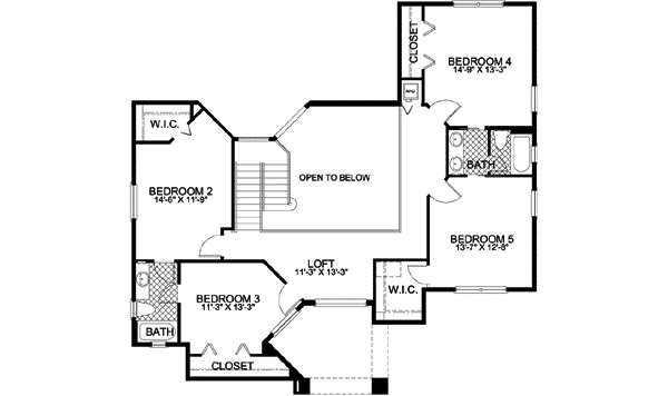 Upper/Second Floor Plan: 37-142