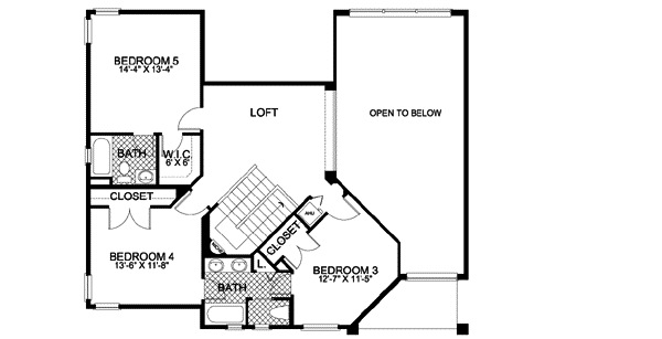 Upper/Second Floor Plan: 37-143