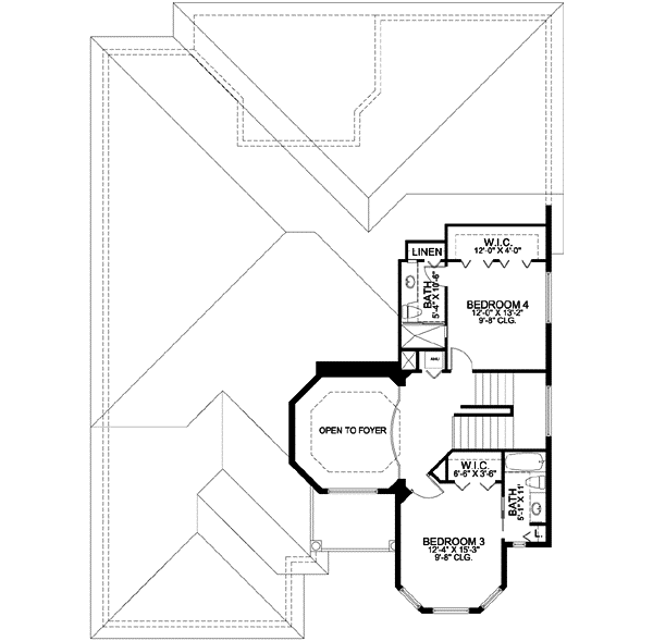 Upper/Second Floor Plan: 37-145
