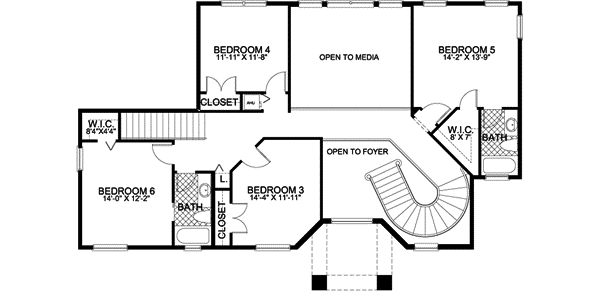 Upper/Second Floor Plan: 37-147