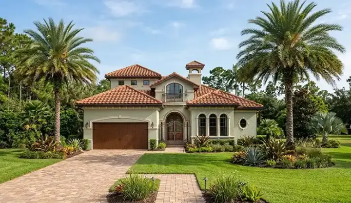 Mediterranean house plans 37-150 - front exterior, 4,106 sq ft, 4 bed, 3 bath house plans | Monster House Plans