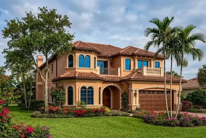 Mediterranean house plans 37-151 - front exterior, 4,224 sq ft, 5 bed, 4 bath house plans | Monster House Plans