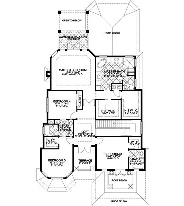 Upper/Second Floor Plan: 37-151