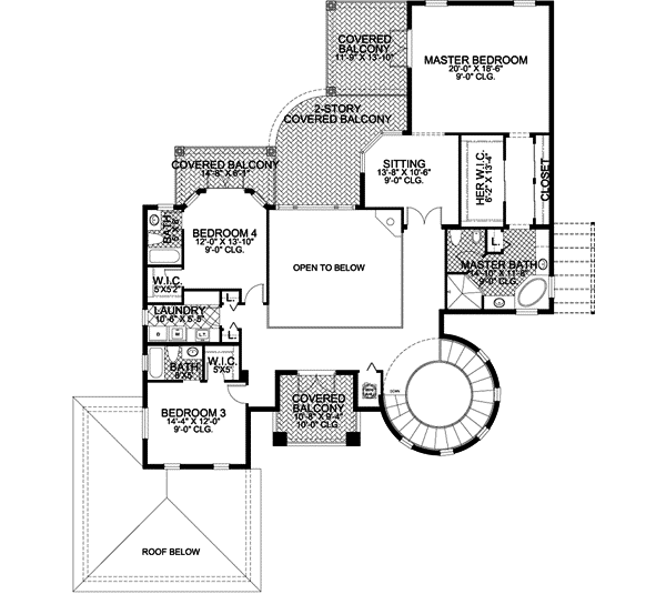 Upper/Second Floor Plan: 37-154