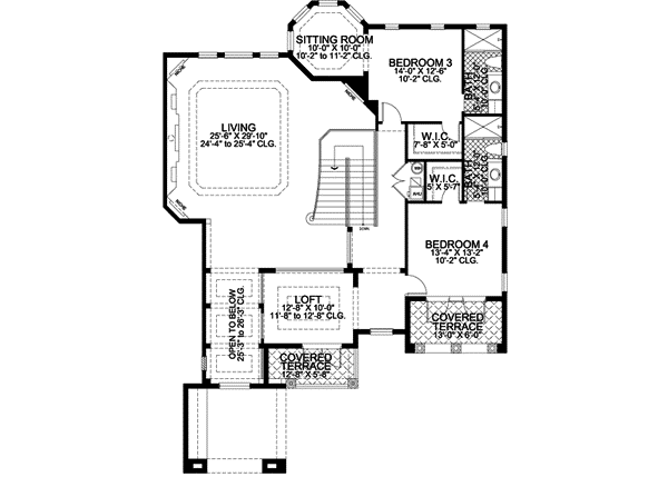 Upper/Second Floor Plan: 37-155