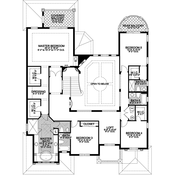 Upper/Second Floor Plan: 37-160