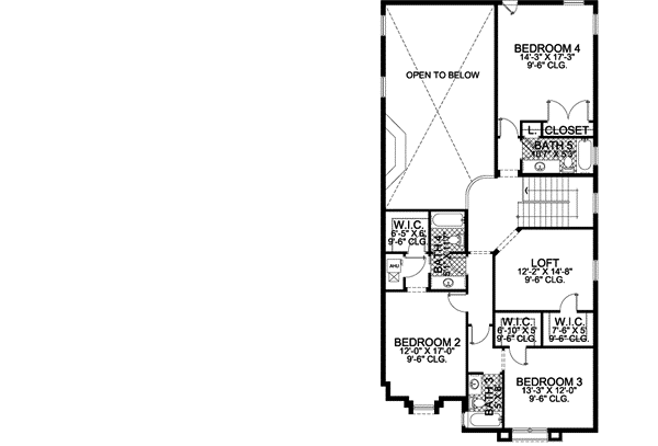 Upper/Second Floor Plan: 37-163