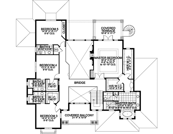Upper/Second Floor Plan: 37-166