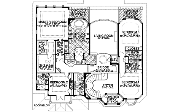 Upper/Second Floor Plan: 37-168