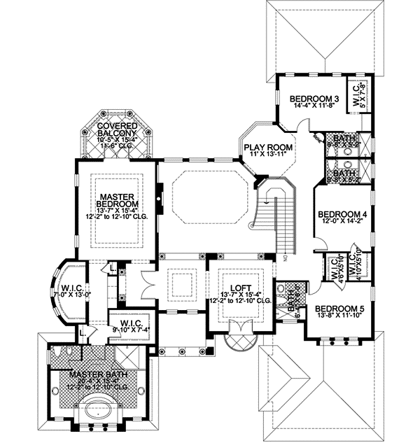 Upper/Second Floor Plan: 37-172