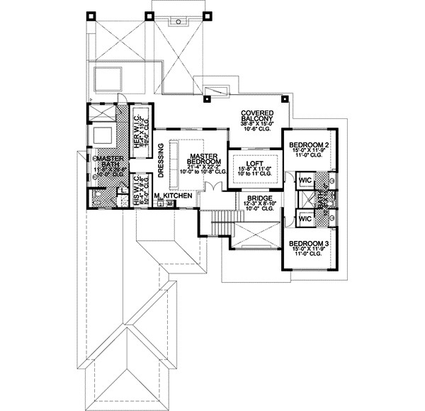 Upper/Second Floor Plan: 37-173