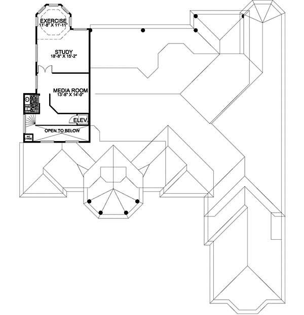 Upper/Second Floor Plan: 37-174