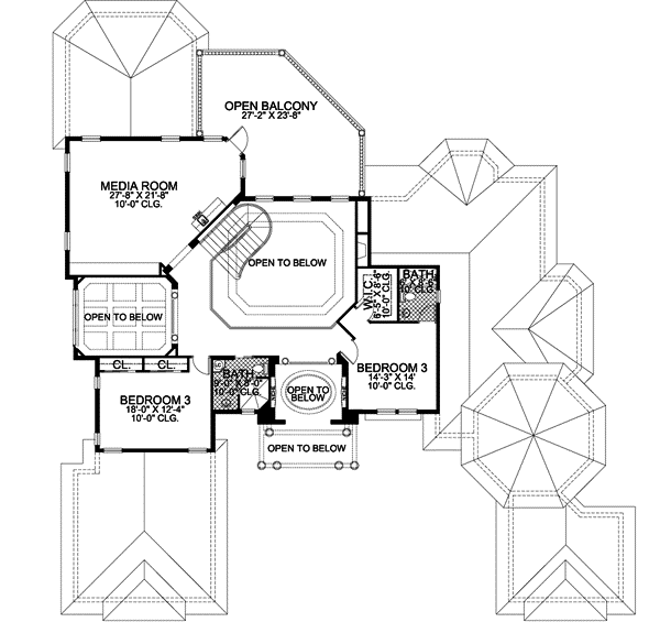 Upper/Second Floor Plan: 37-175
