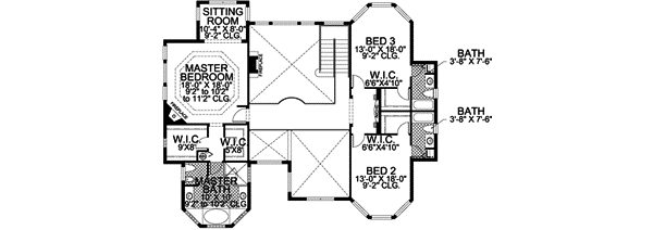 Upper/Second Floor Plan: 37-180