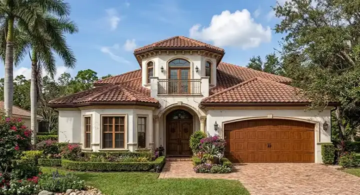 Mediterranean house plans 37-214 - front exterior, 3,063 sq ft, 3 bed, 2 bath house plans | Monster House Plans