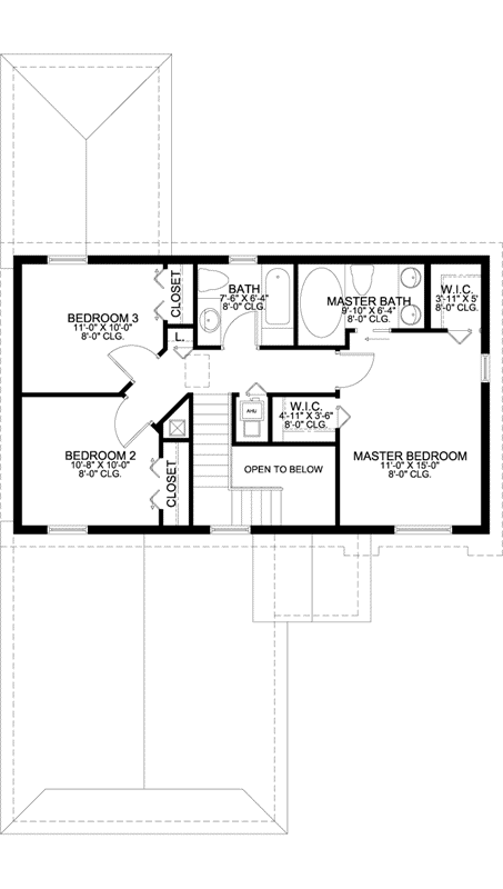 Upper/Second Floor Plan: 37-222