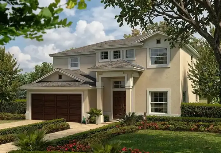 Florida house plans 37-223 - front exterior, 1,916 sq ft, 4 bed, 2 bath house plans | Monster House Plans