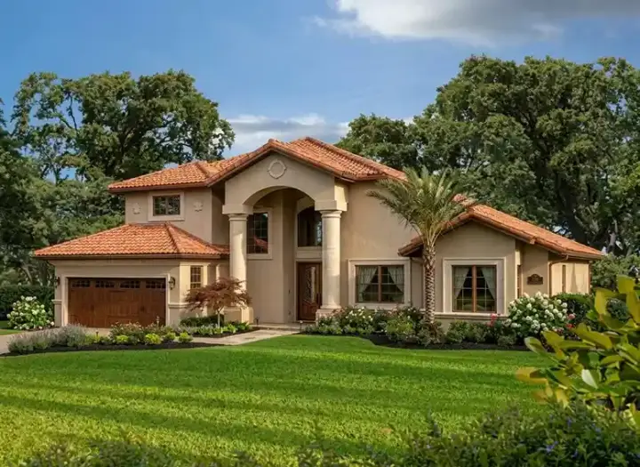 Florida house plans 37-227 - front exterior, 2,861 sq ft, 4 bed, 3 bath house plans | Monster House Plans