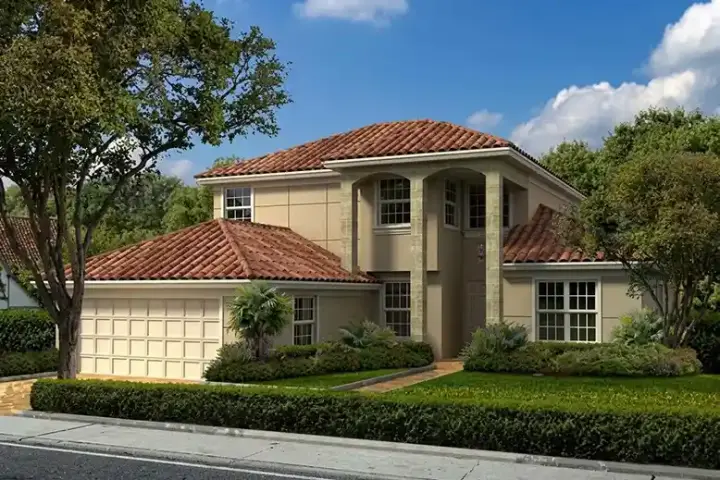 Florida house plans 37-229 - front exterior, 3,038 sq ft, 4 bed, 3 bath house plans | Monster House Plans