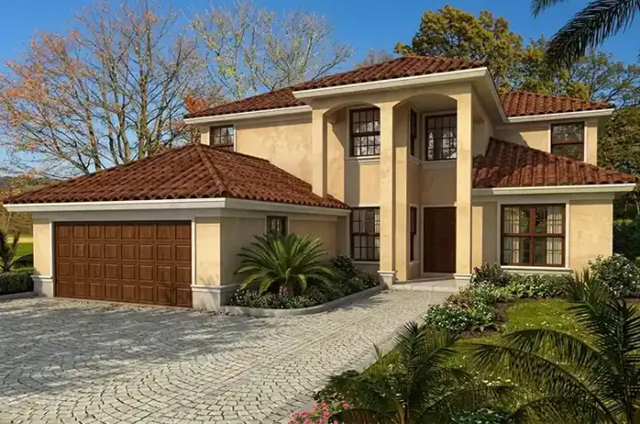 Florida house plans 37-231 - front exterior, 3,303 sq ft, 5 bed, 3 bath house plans | Monster House Plans