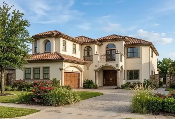 Mediterranean house plans 37-246 - front exterior, 5,281 sq ft, 6 bed, 6 bath house plans | Monster House Plans
