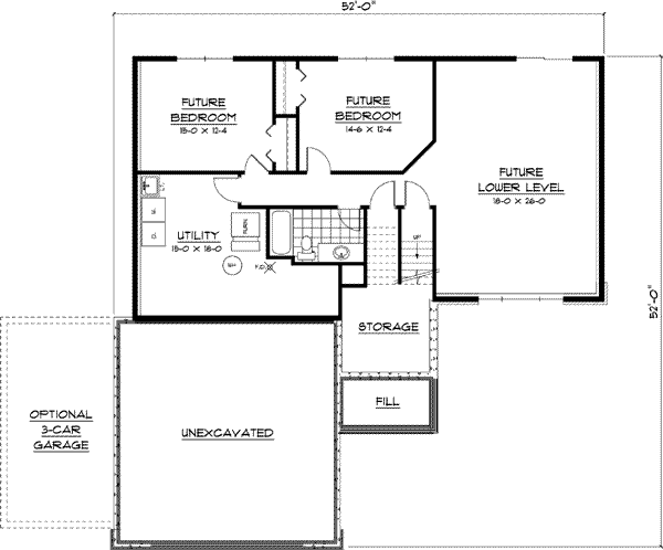 Lower Floor Plan: 38-106