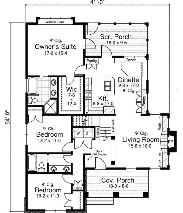 Main Floor Plan: 38-108
