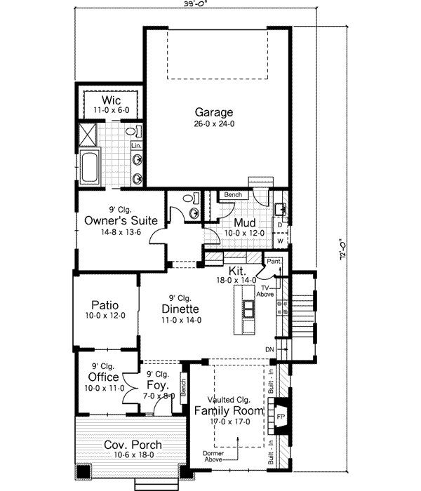 Main Floor Plan: 38-110