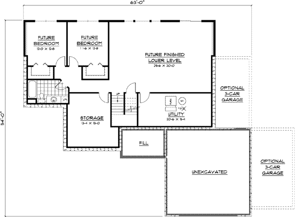Lower Floor Plan: 38-112