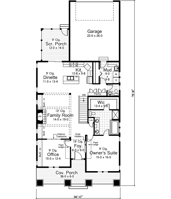 Main Floor Plan: 38-117