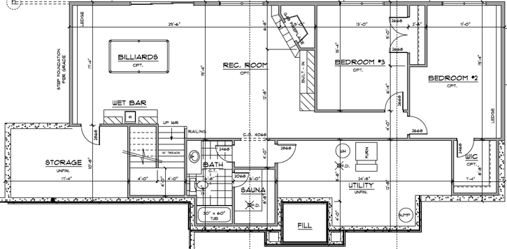 Lower Floor Plan: 38-125