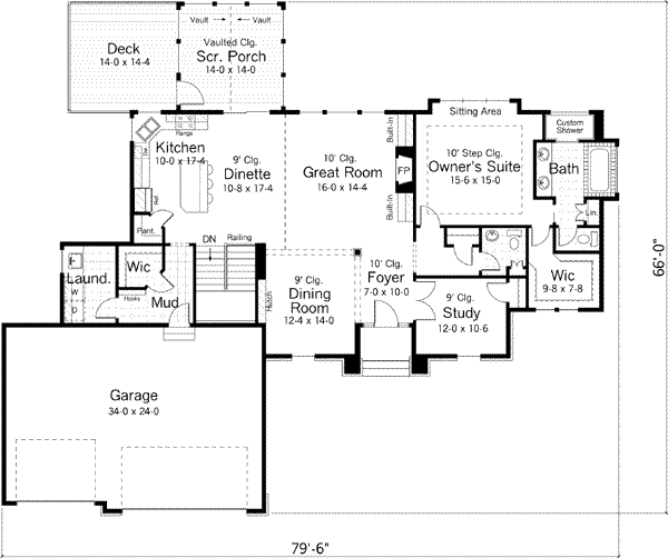 Main Floor Plan: 38-125