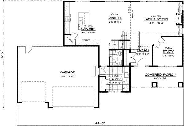 Main Floor Plan: 38-134