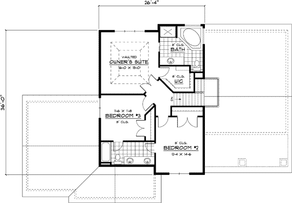 Upper/Second Floor Plan: 38-134