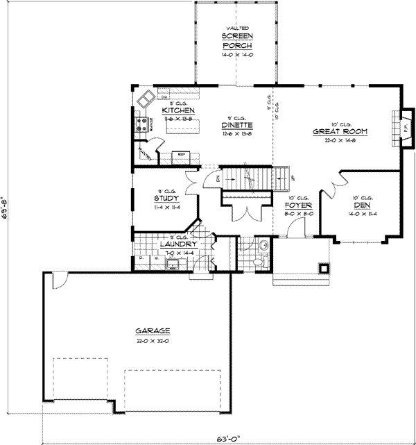 Main Floor Plan: 38-135