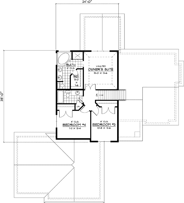 Upper/Second Floor Plan: 38-135