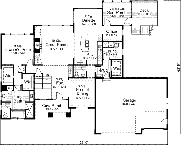 Main Floor Plan: 38-138