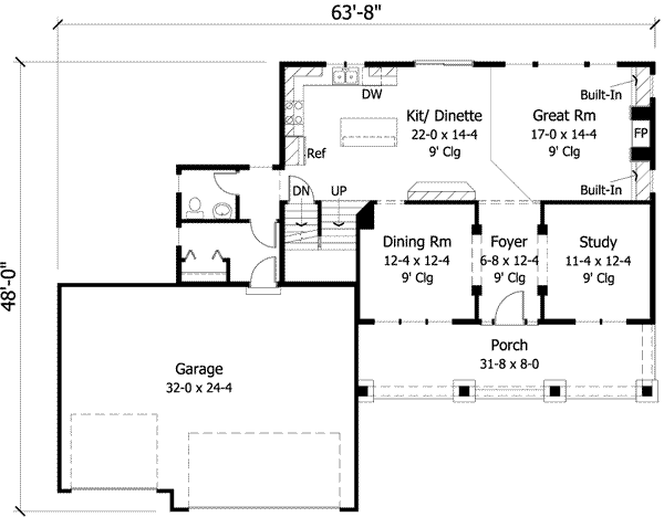 Main Floor Plan: 38-141