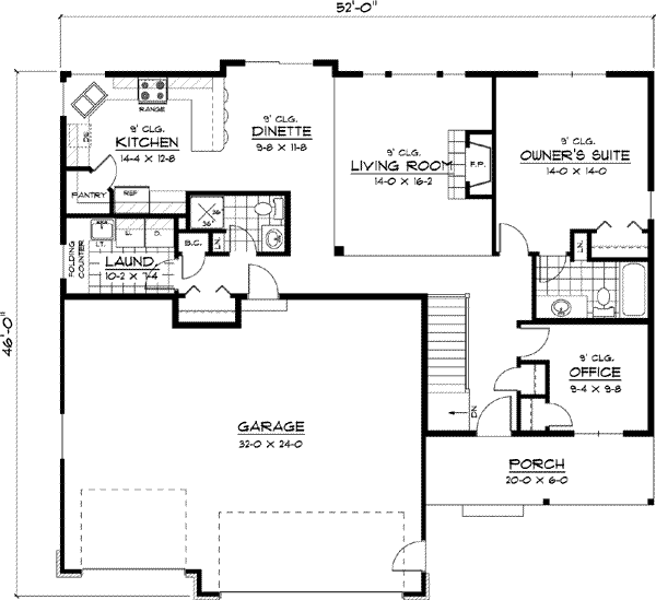 Main Floor Plan: 38-148