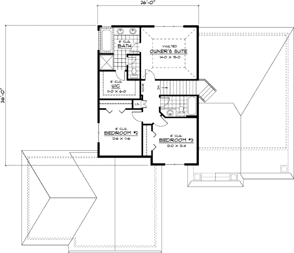 Upper/Second Floor Plan: 38-149