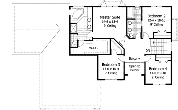 Upper/Second Floor Plan: 38-153
