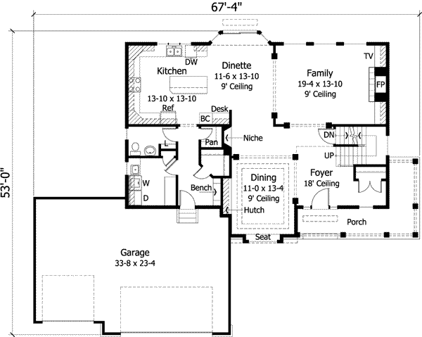 Main Floor Plan: 38-154