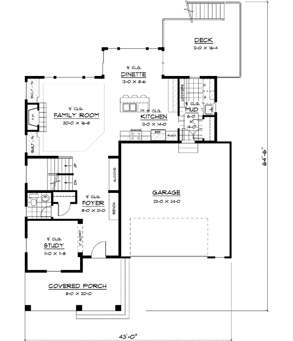 Main Floor Plan: 38-158