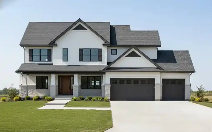Traditional house plans 38-163 - front exterior, 2,541 sq ft, 4 bed, 2 bath house plans | Monster House Plans