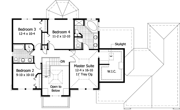 Upper/Second Floor Plan: 38-166