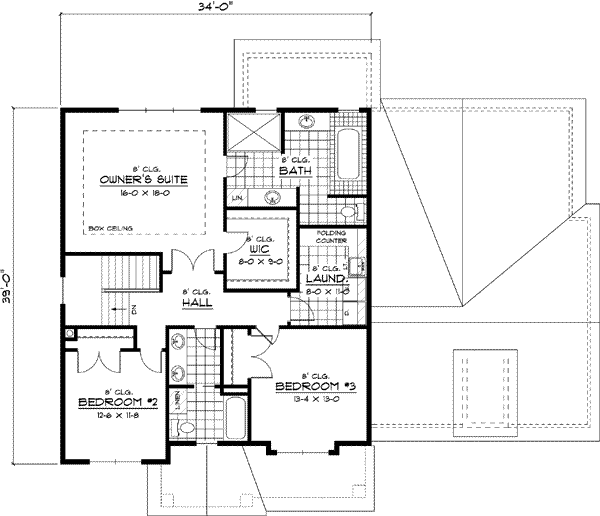 Upper/Second Floor Plan:38-167