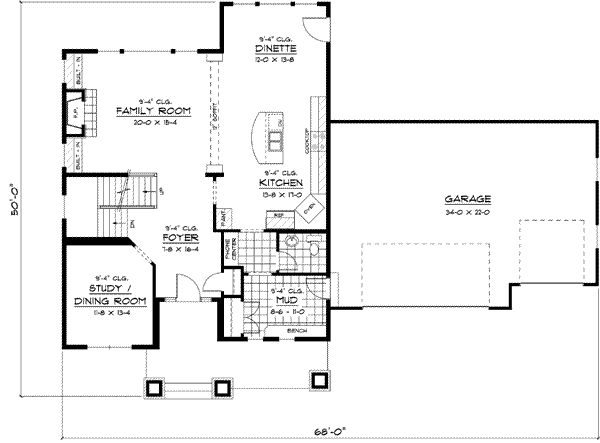 Main Floor Plan: 38-168