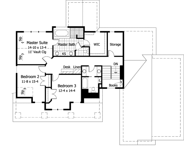 Upper/Second Floor Plan: 38-174