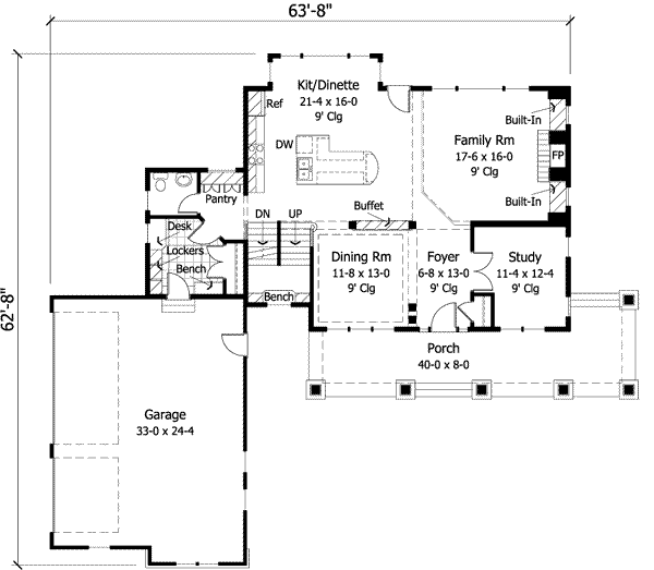 Main Floor Plan: 38-175