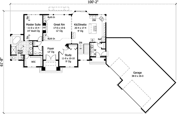 Main Floor Plan: 38-176